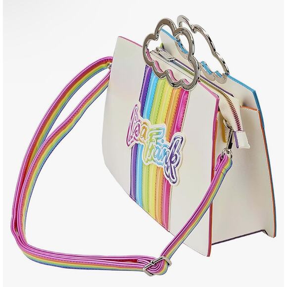 Loungefly Lisa Frank Rainbow Cloud Handle Crossbody NEW - Picture 4 of 4